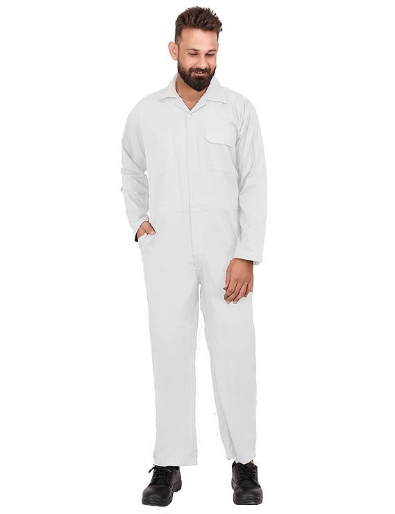 Global IMPEX Overalls Suit for Men white